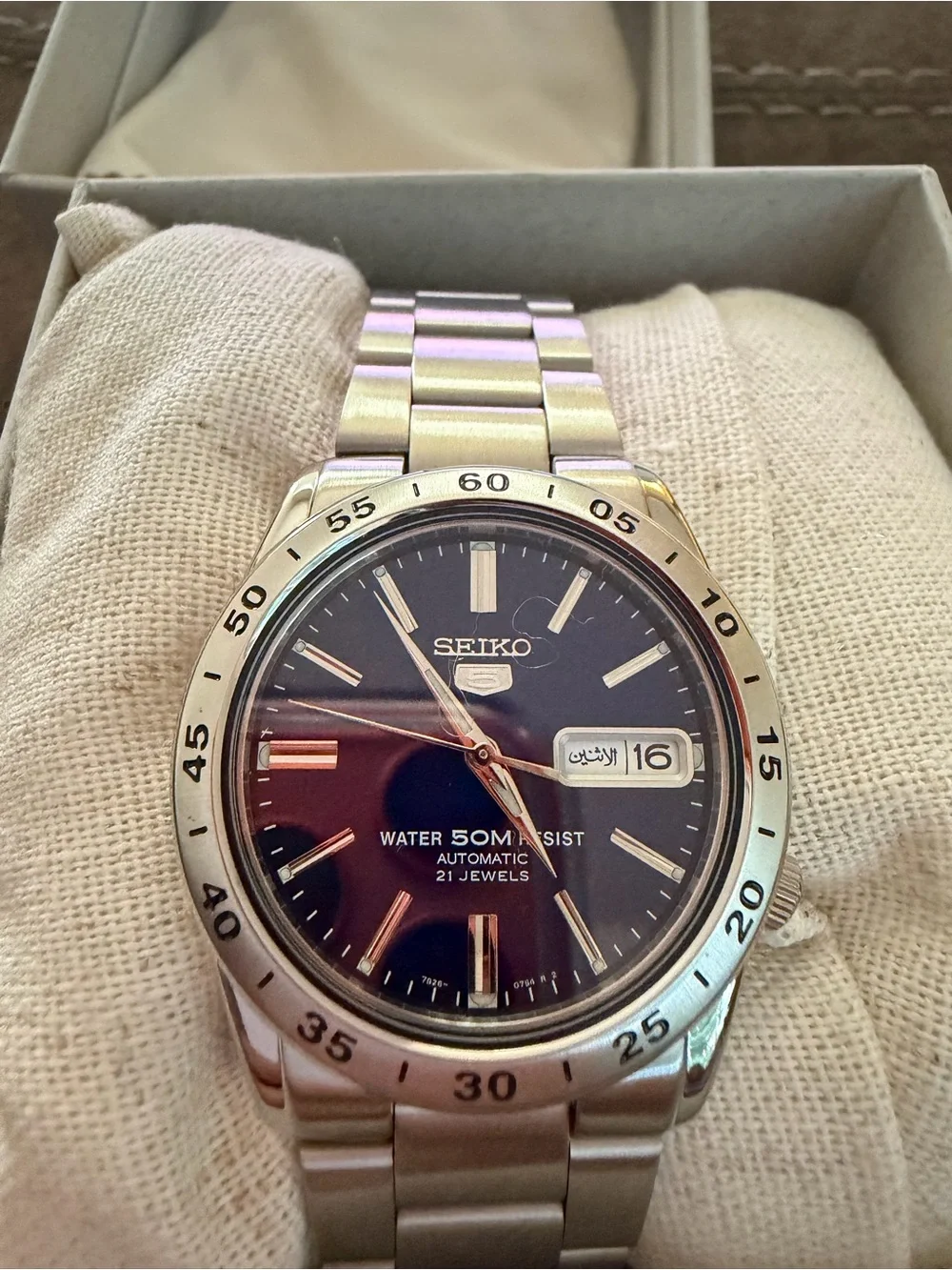 Wearable metal watch bracelet
